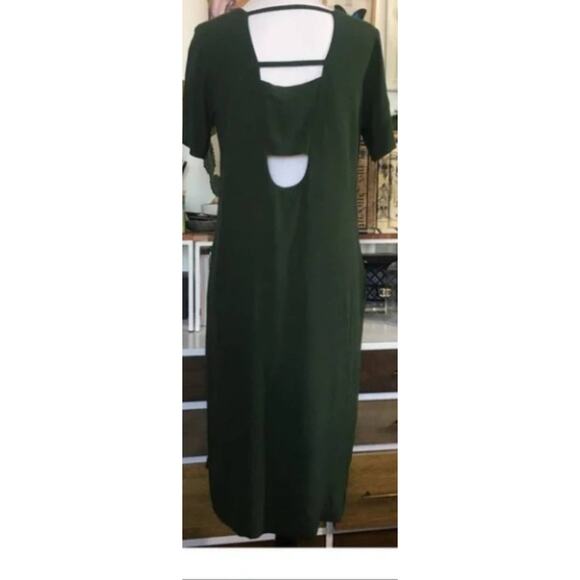 & OTHER STORIES Green Cut Out Dress 6 - Picture 4 of 11